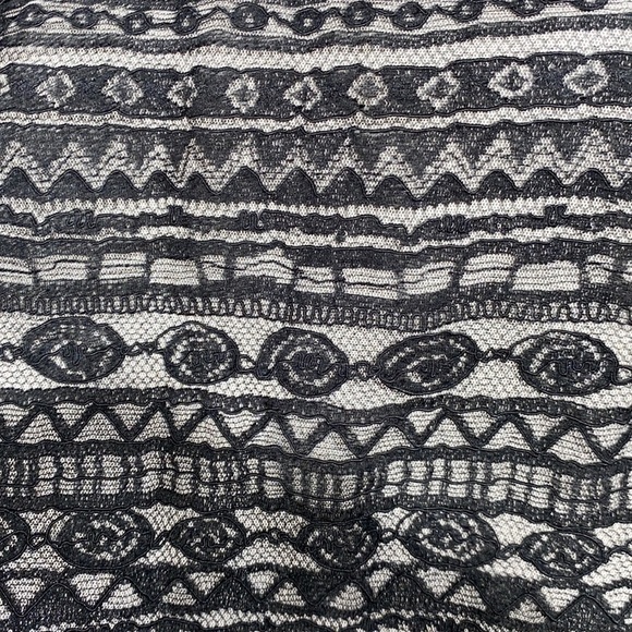 MAJE lace dress tiered skirt & smocked waist stretched size 40 large - Picture 6 of 9